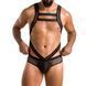 Мужское эротическое сетчатое боди Passion 045 VICTOR L/XL Black, экокожа, сетка