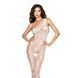 Бодістокінг Passion BS036 white, комбінезон, лямки через одне плече S/M/L