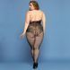 Сітчастий бодістокінг JSY &laquo;Відверта Мадлен&raquo; Plus Size, Black, імітація боді, мереживо, доступ