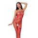 Ажурный бодистокинг с интимными вырезами Passion BS076 red One size