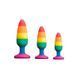 Анальная пробка Wooomy Hiperloo Silicone Rainbow Plug M SO7435 фото 4