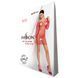 Бодістокінг-сукня з глибоким коміром Passion BS093 red, довгі рукави One size