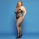 Сітчастий бодістокінг JSY &laquo;Відверта Мадлен&raquo; Plus Size, Black, імітація боді, мереживо, доступ