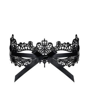 Мереживна маска Obsessive A701 mask, єдиний розмір, чорна