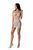 Ажурна мінісукня на тонких бретелях Passion BS096 One Size, white, плетіння на грудях
