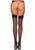 Прозрачные чулки со швом Leg Avenue Sheer backseam stockings Black, one size