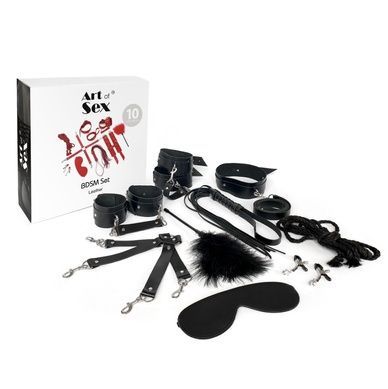 Набір BDSM Art of Sex Set Leather, 10 предметів SO7138 фото