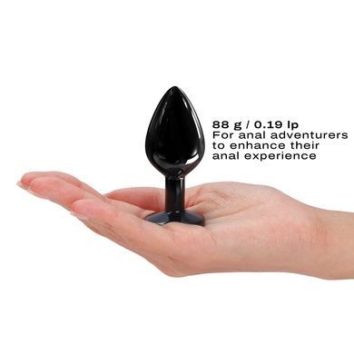 Анальна пробка з кристалом Dorcel Diamond Plug Black M SO7809 фото