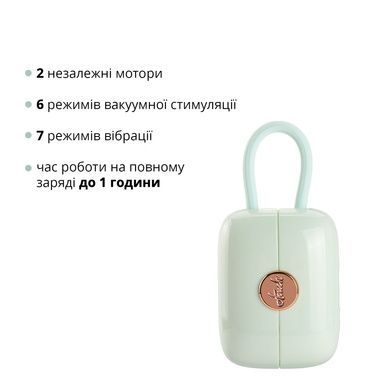 Стимулятор с виброяйцем Otouch Louis Vibrate Teal SO9429 фото