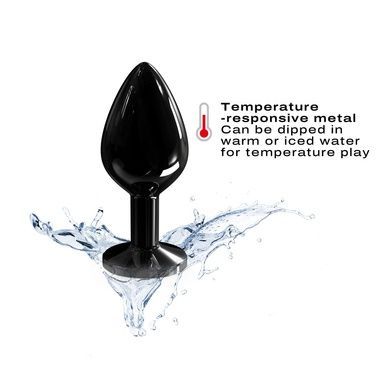 Анальна пробка з кристалом Dorcel Diamond Plug Black M SO7809 фото