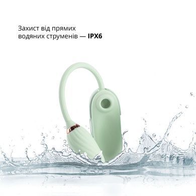 Стимулятор с виброяйцем Otouch Louis Vibrate Teal SO9429 фото