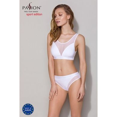 Топ з прозорою вставкою Passion PS002 TOP S, white