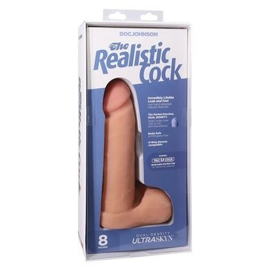 Фаллоимитатор Doc Johnson The Realistic Cock 8 inch White SO1551 фото