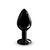 Анальна пробка з кристалом Dorcel Diamond Plug Black M SO7809 фото