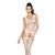 Бодистокинг Passion BS038 white, комбинезон, имитация чулок и пояса S/M/L