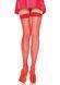 Панчохи-сітка зі швом Leg Avenue Backseam Thigh Highs Red, one size