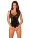 (SALE) Мереживне боді Obsessive Donna Dream crotchless teddy XS/S Black, відкритий доступ