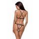 Трусики стринги из стреп Passion Exclusive KELIS THONG L/XL, black