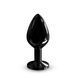Анальна пробка з кристалом Dorcel Diamond Plug Black M SO7809 фото 1