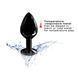 Анальна пробка з кристалом Dorcel Diamond Plug Black M SO7809 фото 4