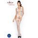 Бодистокинг Passion BS038 white, комбинезон, имитация чулок и пояса S/M/L