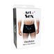 Чоловічі труси з сюрпризом Art of Sex - Gladiator, чорні з ефектом мокрого оксамиту, розмір M