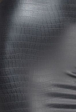 Сексуальные женские трусики стринги под латекс с боковыми застежками Noir Handmade P012 XXL черные