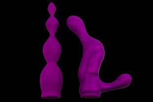 Насадки для двухстороннего вибратора Adrien Lastic AD-2X Anal set AD20363 фото