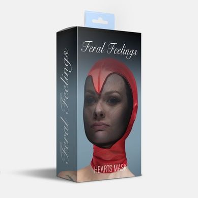 Маска сетка с закрытым лицом Feral Feelings Red/Black SO9329 фото