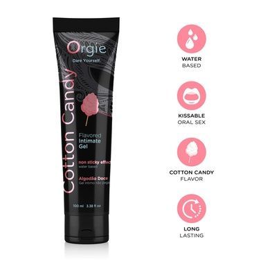 Оральний лубрикант Orgie Lube Tube Солодка вата 100мл SX1522 фото