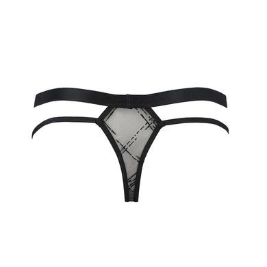 Мужские прозрачные стринги Passion 029 THONG COLLIN L/XL Black, сетка