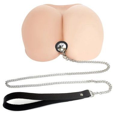 Анальна пробка Art of Sex Metal Anal Plug M з повідцем Black SO6180 фото