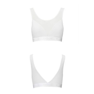 Топ с прозрачной вставкой Passion PS002 TOP XL, white