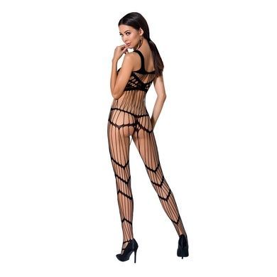 Бодистокинг Passion BS058 black, комбинезон, очень воздушный S/M/L