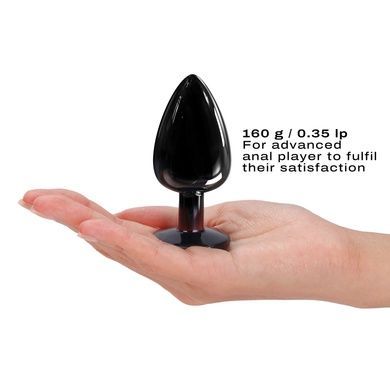 Анальная пробка с кристаллом Dorcel Diamond Plug Black L SO7810 фото