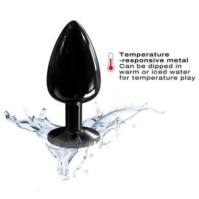 Анальная пробка с кристаллом Dorcel Diamond Plug Black L SO7810 фото