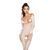 Бодистокинг Passion BS031 white, комбинезон с открытой грудью S/M/L