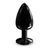 Анальная пробка с кристаллом Dorcel Diamond Plug Black L SO7810 фото