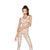 Бодістокінг Passion BS045 white, комбінезон, імітація панчох і боді S/M/L