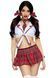 Костюм школьницы Leg Avenue Miss Prep School XS, топ, юбка, галстук, бантики