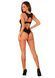 Кружевное боди Obsessive Donna Dream crotchless teddy M/L Black, открытый доступ