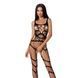 Бодистокинг Passion BS058 black, комбинезон, очень воздушный S/M/L