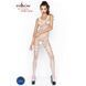 Бодістокінг Passion BS045 white, комбінезон, імітація панчох і боді S/M/L