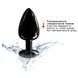 Анальная пробка с кристаллом Dorcel Diamond Plug Black L SO7810 фото 4