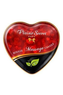 Массажная свеча сердце Plaisirs Secrets Natural 35 мл SO1863 фото