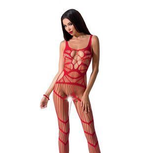 Бодістокінг Passion BS058 red, комбінезон, дуже повітряний S/M/L