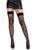 Панчохи Leg Avenue Worship Me Cross Net Thigh Highs One Size