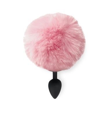 Анальна пробка М Art of Sex Silicone Bunny Tails Butt plug Pink SO6693 фото