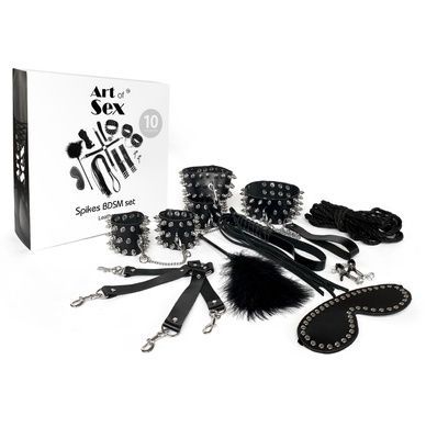 BDSM набор Art of Sex Spikes BDSM Set Leather, 10 предметов SO7140 фото