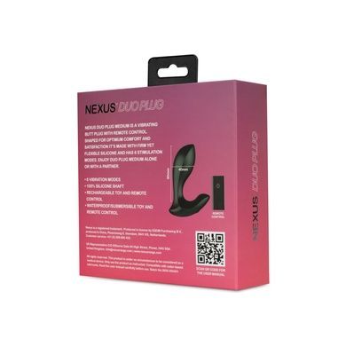 Анальна вібропробка Nexus DUO Plug Medium SX2411 фото